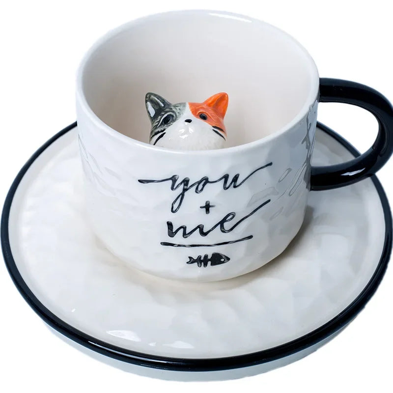 Cute Kitten Ceramic Cup