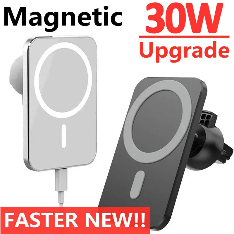 30W Magnetic Wireless Car Charger Mount
